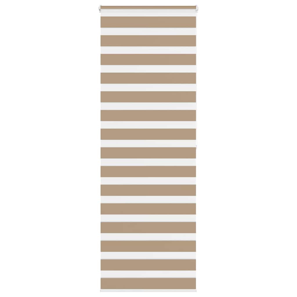 VidaXL Zebrarollo 80x200 cm Stoffbreite 75,9 cm Polyester Sandbraun