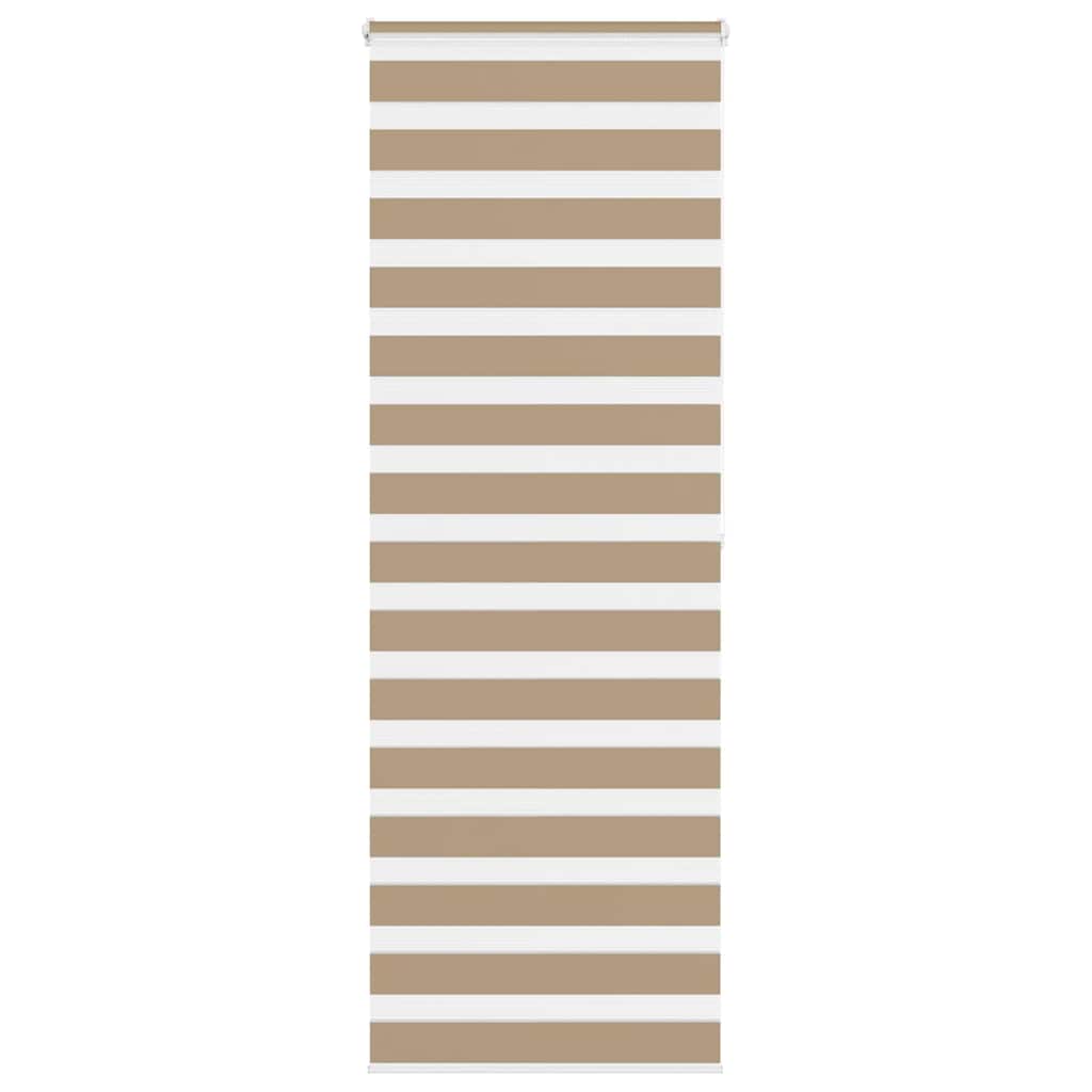 VidaXL Zebrarollo 85x200 cm Stoffbreite 80,9 cm Polyester Sandbraun