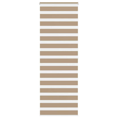 VidaXL Zebrarollo 85x200 cm Stoffbreite 80,9 cm Polyester Sandbraun