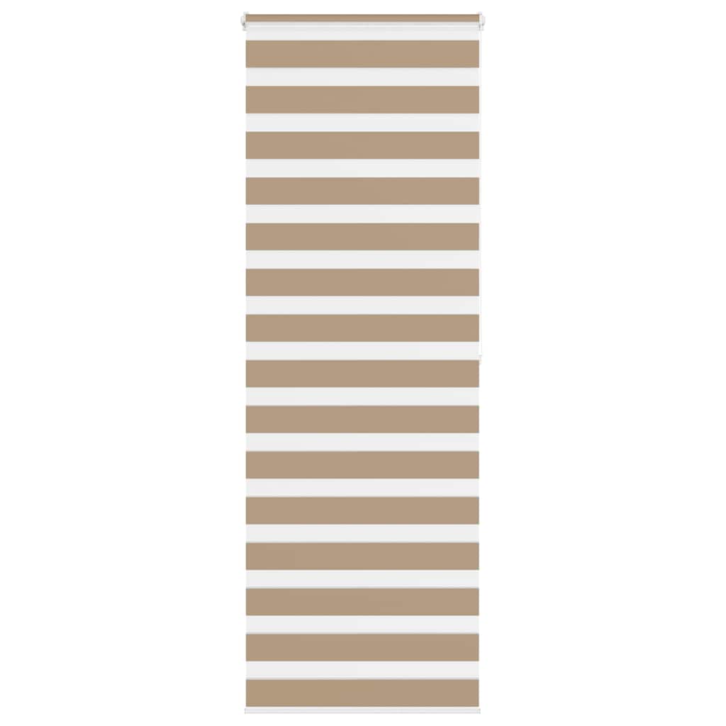 VidaXL Zebrarollo 90x200 cm Stoffbreite 85,9 cm Polyester Sandbraun