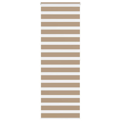 VidaXL Zebrarollo 90x200 cm Stoffbreite 85,9 cm Polyester Sandbraun