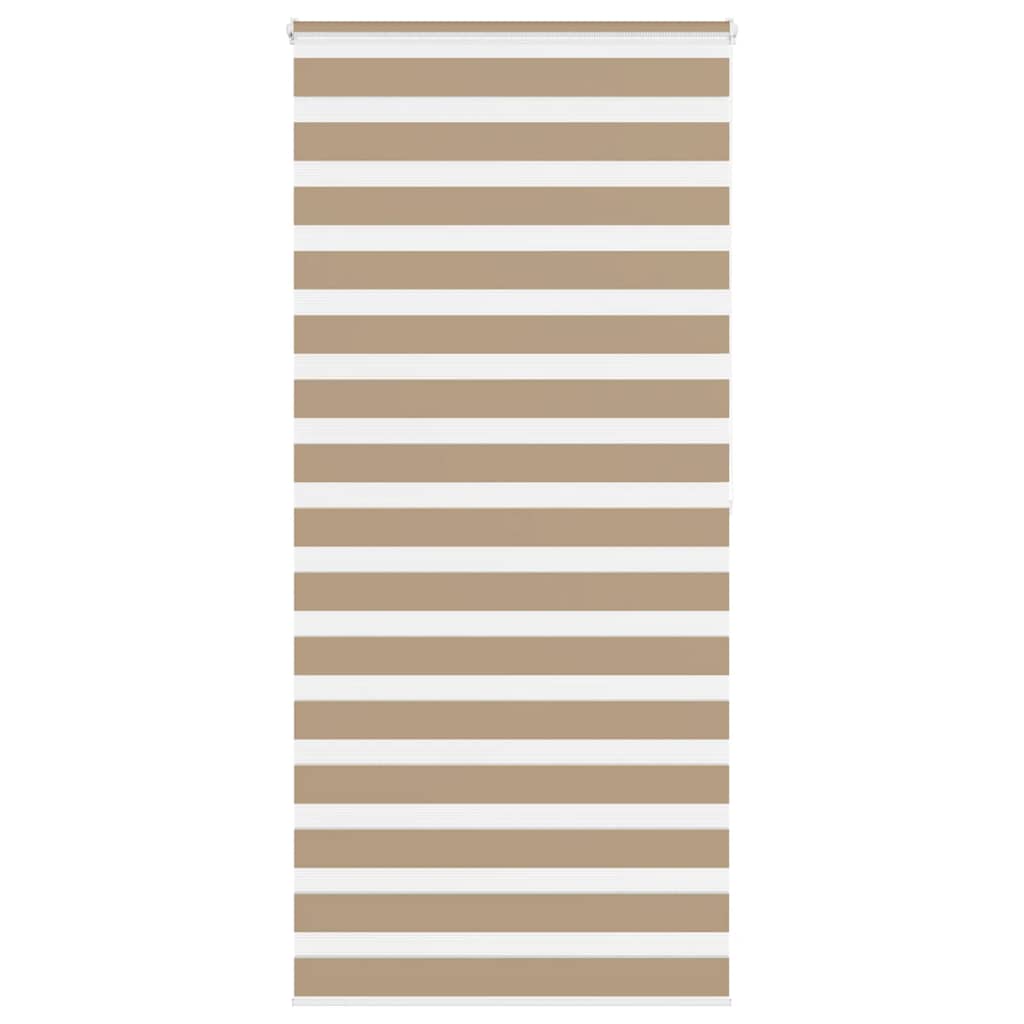 VidaXL Zebrarollo 100x200 cm Stoffbreite 95,9 cm Polyester Sandbraun