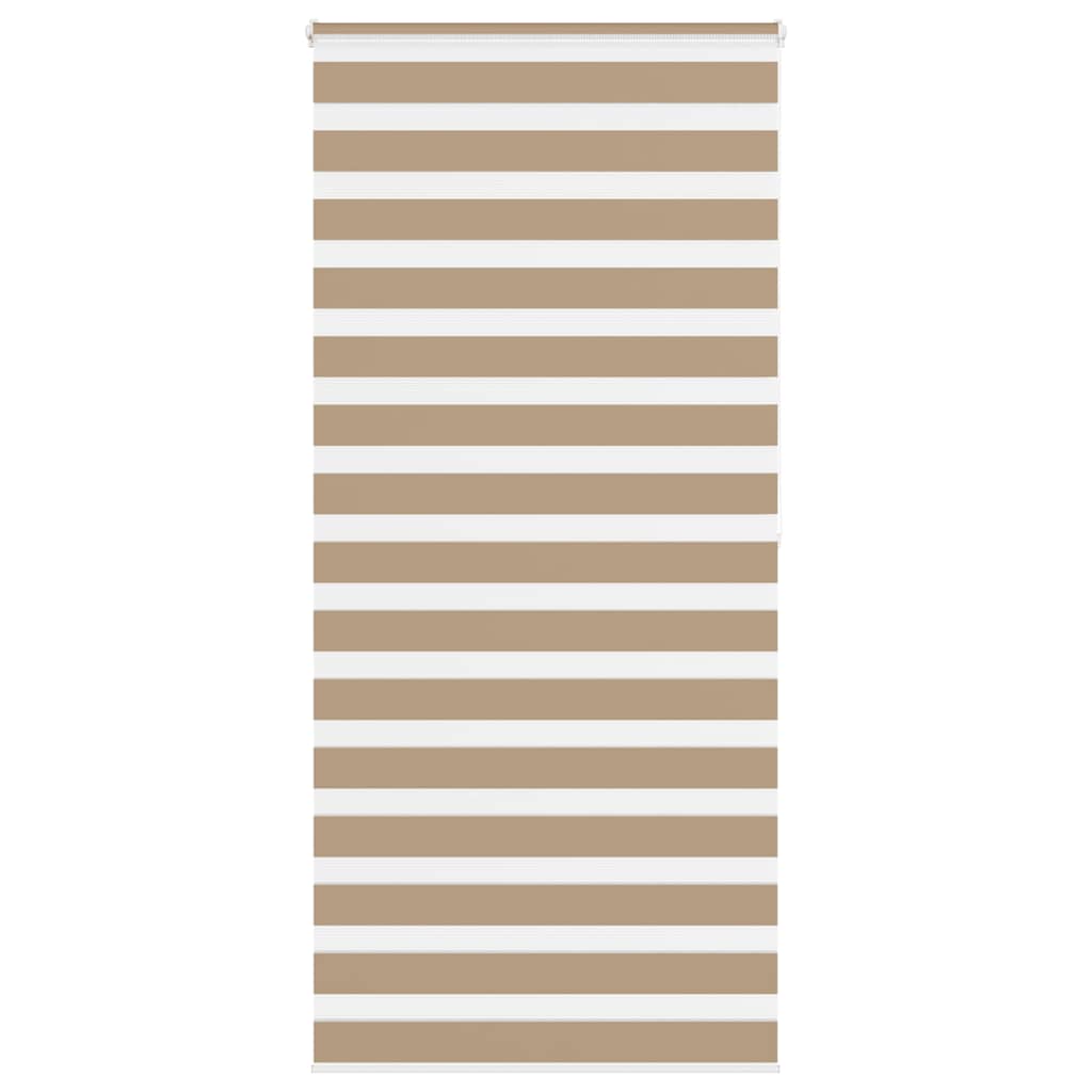 VidaXL Zebrarollo 105x200 cm Stoffbreite 100,9 cm Polyester Sandbraun