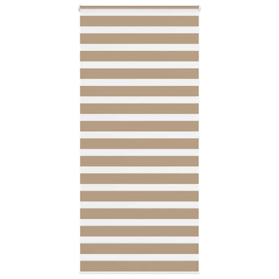 VidaXL Zebrarollo 105x200 cm Stoffbreite 100,9 cm Polyester Sandbraun