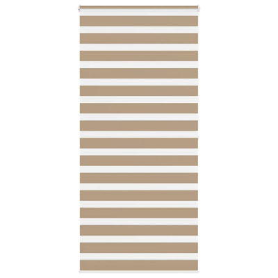 VidaXL Zebrarollo 110x200 cm Stoffbreite 105,9 cm Polyester Sandbraun