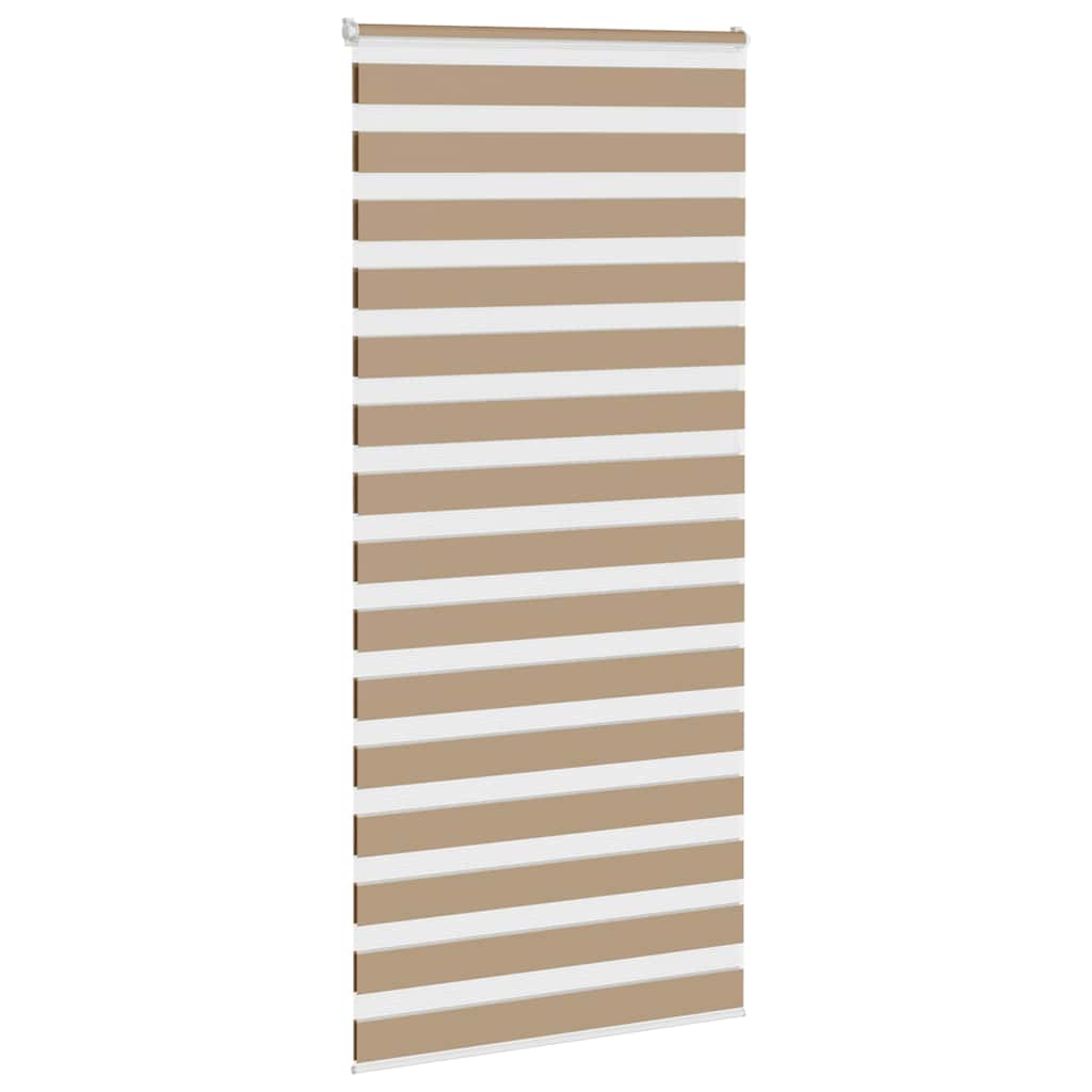 VidaXL Zebrarollo 110x200 cm Stoffbreite 105,9 cm Polyester Sandbraun