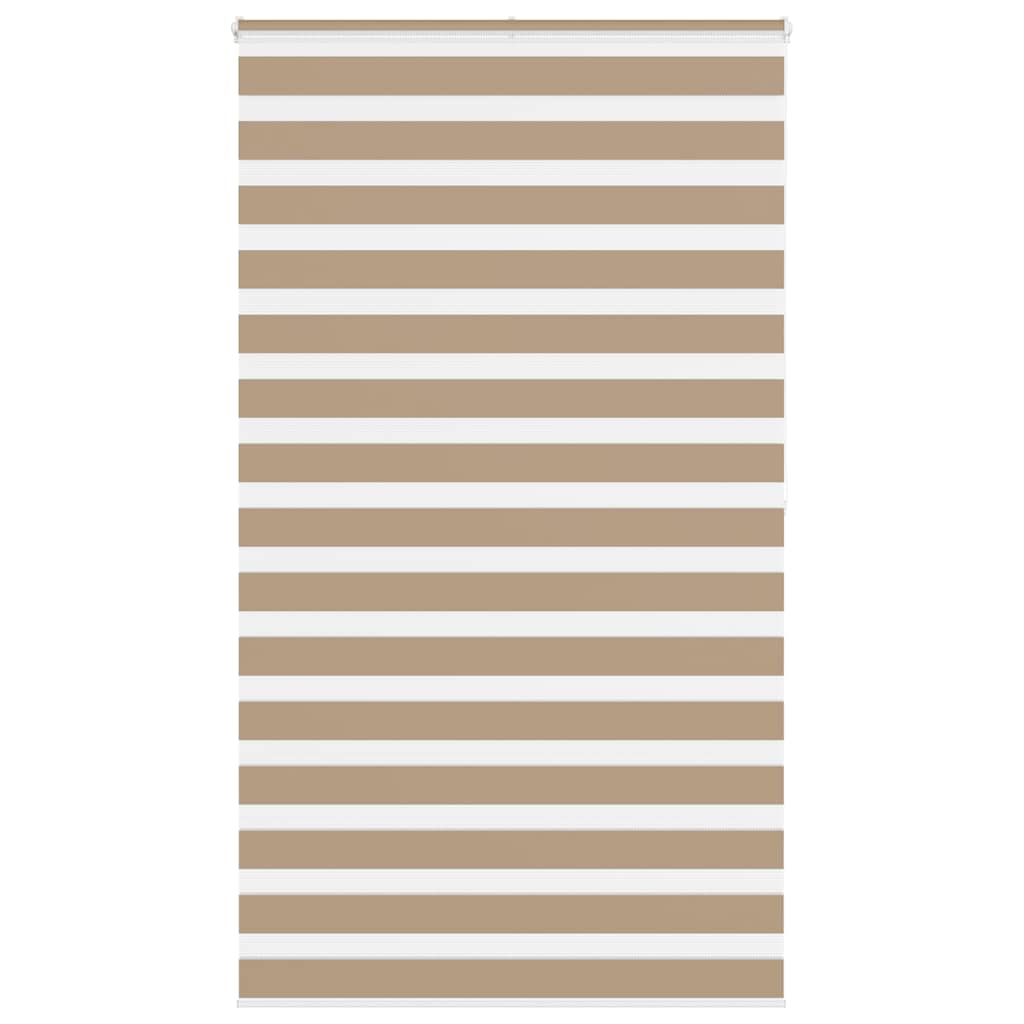 VidaXL Zebrarollo 120x200 cm Stoffbreite 115,9 cm Polyester Sandbraun