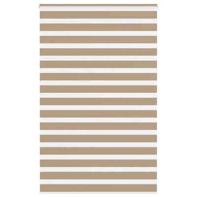 VidaXL Zebrarollo 140x200 cm Stoffbreite 135,9 cm Polyester Sandbraun