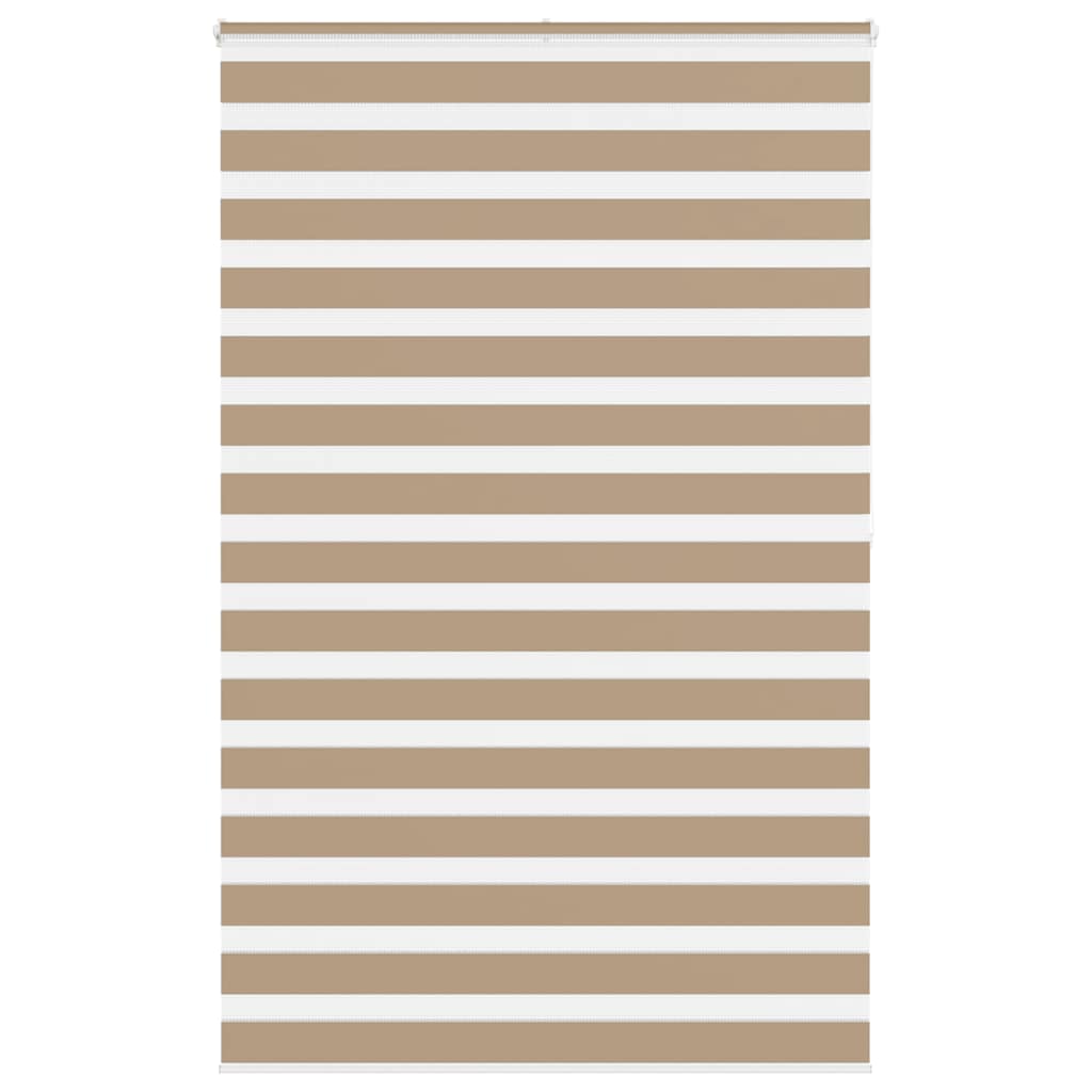 VidaXL Zebrarollo 145x200 cm Stoffbreite 140,9 cm Polyester Sandbraun