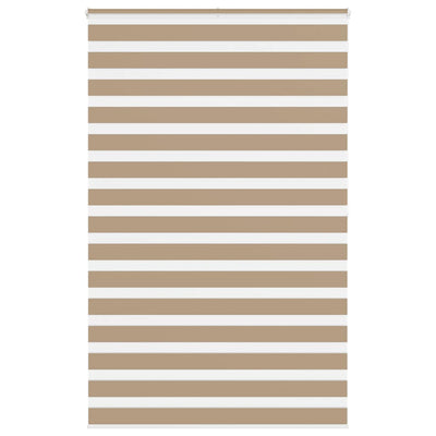 VidaXL Zebrarollo 145x200 cm Stoffbreite 140,9 cm Polyester Sandbraun