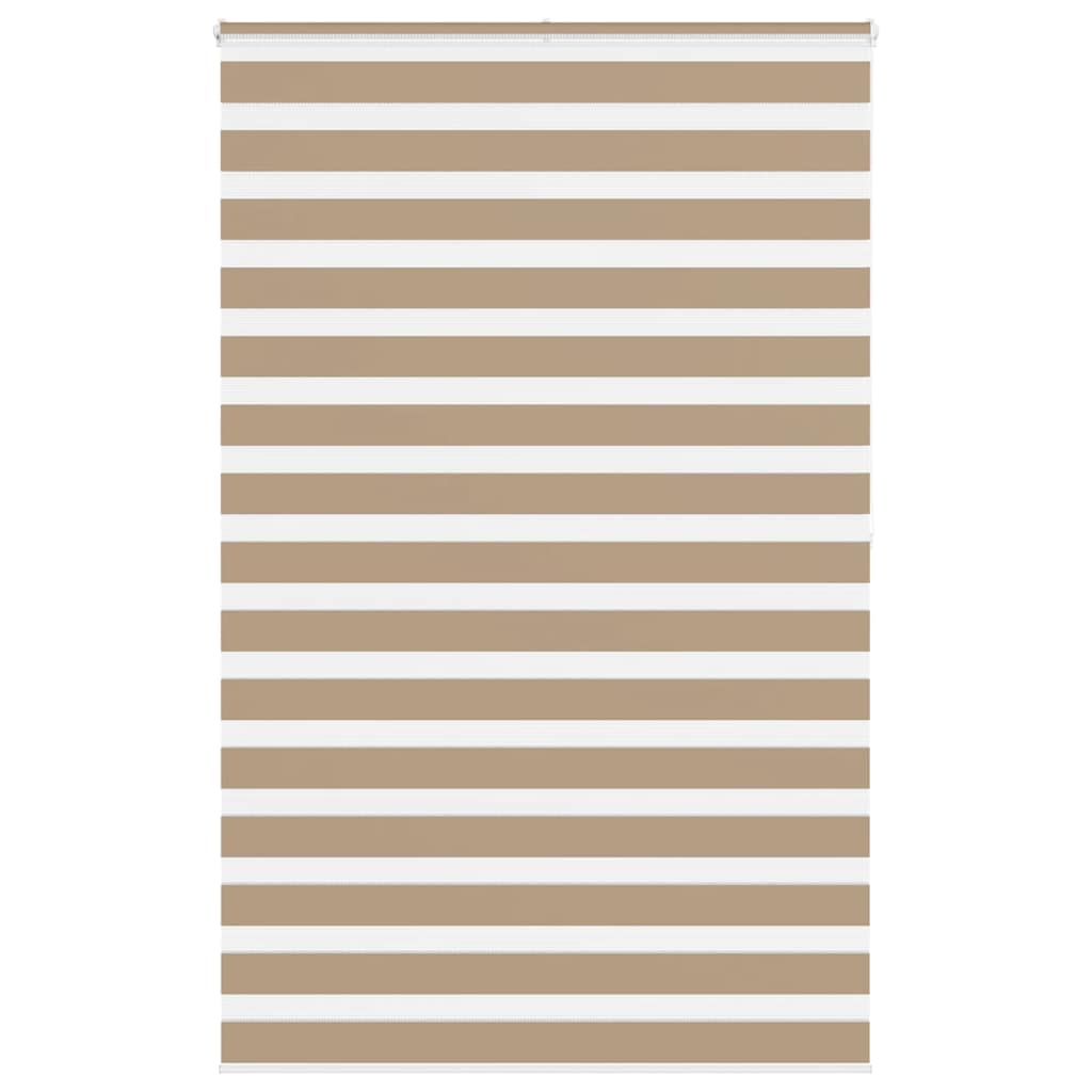 VidaXL Zebrarollo 150x200 cm Stoffbreite 145,9 cm Polyester Sandbraun