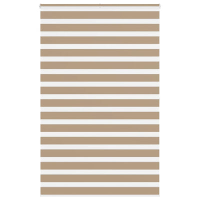 VidaXL Zebrarollo 150x200 cm Stoffbreite 145,9 cm Polyester Sandbraun