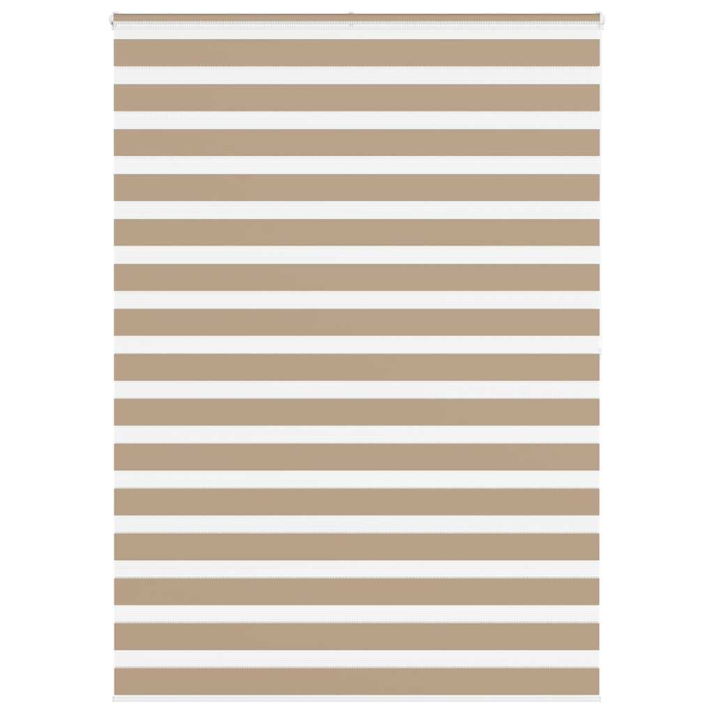 VidaXL Zebrarollo 155x200 cm Stoffbreite 150,9 cm Polyester Sandbraun