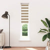 Vidaxl Zebra Blind 45x230 cm Staubbreite 40,9 cm Polyester Sandbraun