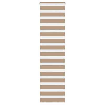 Vidaxl Zebra Blind 60x230 cm Staubbreite 55,9 cm Polyester Sandbraun