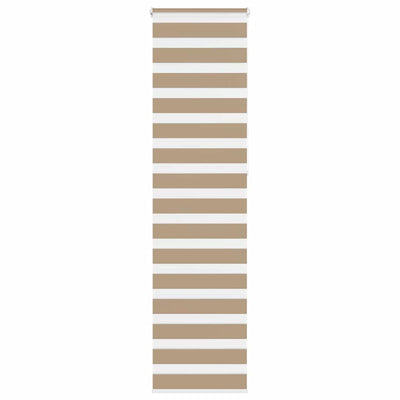 Vidaxl Zebra Blind 65x230 cm Staubbreite 60,9 cm Polyester Sandbraun