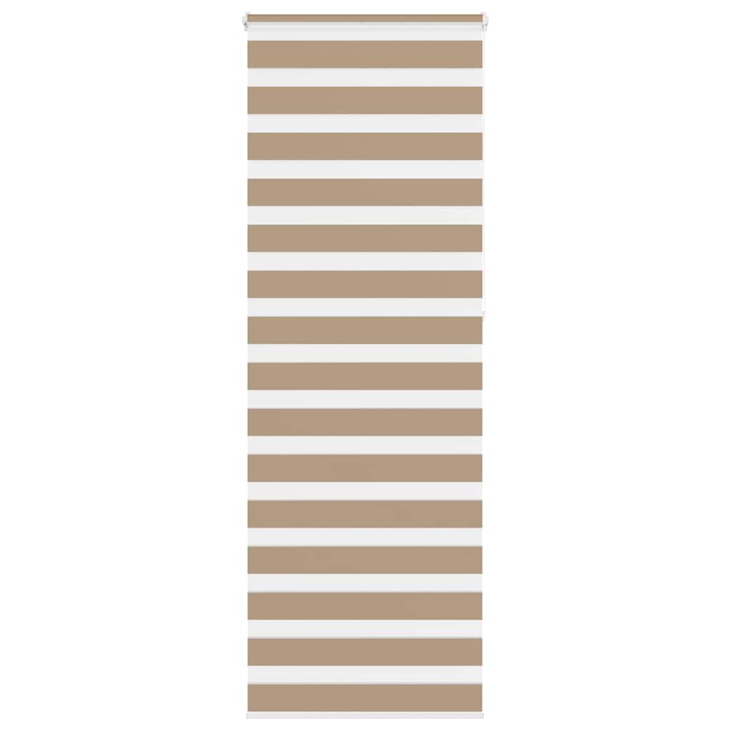 VidaXL Zebrarollo 70x230 cm Stoffbreite 65,9 cm Polyester Sandbraun