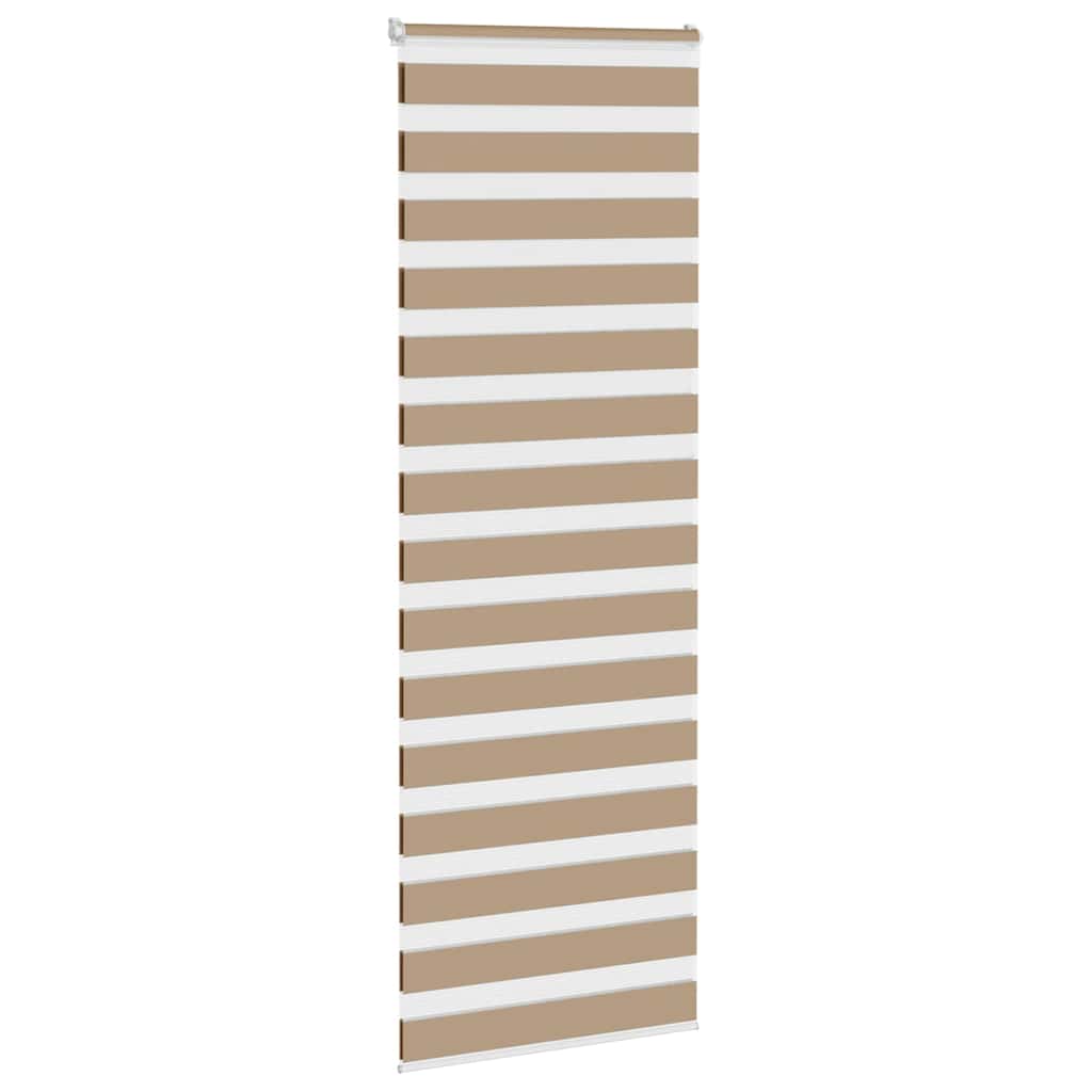 VidaXL Zebrarollo 70x230 cm Stoffbreite 65,9 cm Polyester Sandbraun