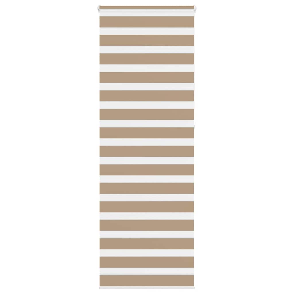 VidaXL Zebrarollo 75x230 cm Stoffbreite 70,9 cm Polyester Sandbraun