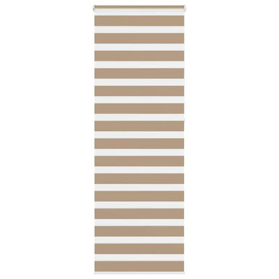 VidaXL Zebrarollo 75x230 cm Stoffbreite 70,9 cm Polyester Sandbraun