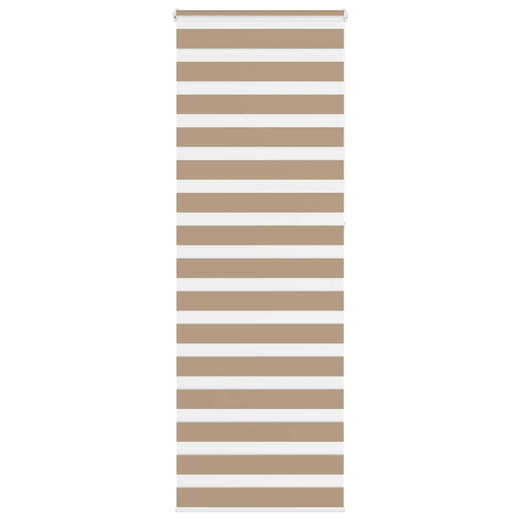 Vidaxl Zebra Blind 80x230 cm Staubbreite 75,9 cm Polyester Sandbraun