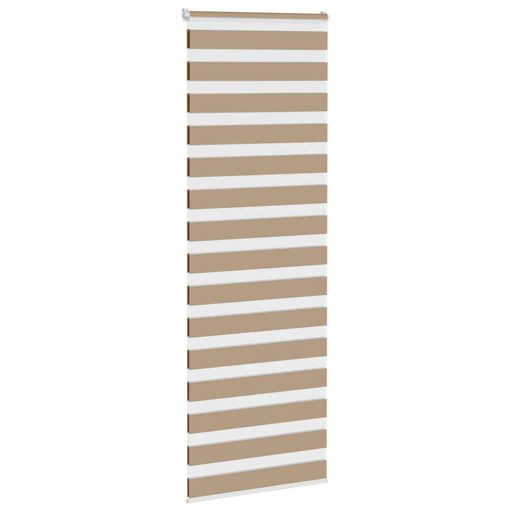 Vidaxl Zebra Blind 80x230 cm Staubbreite 75,9 cm Polyester Sandbraun