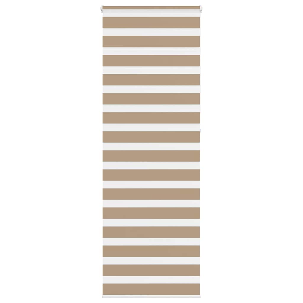 VidaXL Zebrarollo 90x230 cm Stoffbreite 85,9 cm Polyester Sandbraun