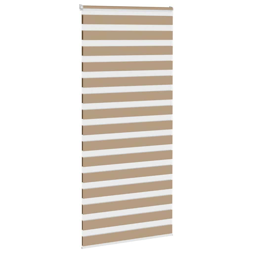 VidaXL Zebrarollo 100x230 cm Stoffbreite 95,9 cm Polyester Sandbraun