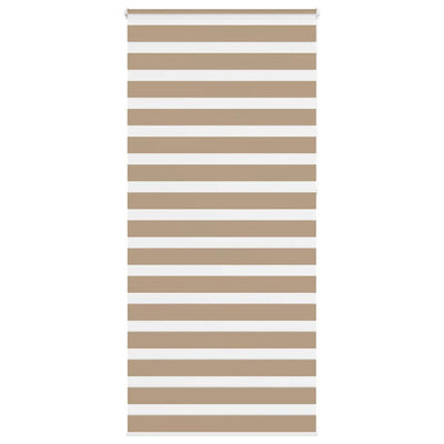 VidaXL Zebrarollo 110x230 cm Stoffbreite 105,9 cm Polyester Sandbraun