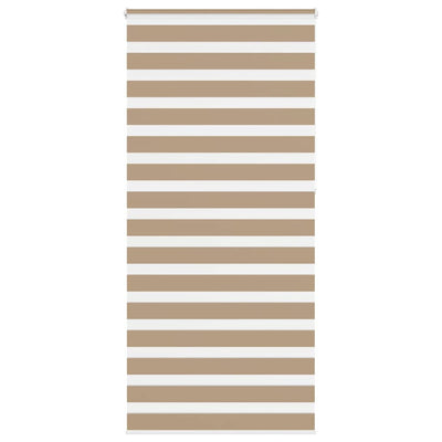 VidaXL Zebrarollo 115x230 cm Stoffbreite 110,9 cm Polyester Sandbraun