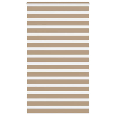 VidaXL Zebrarollo 120x230 cm Stoffbreite 115,9 cm Polyester Sandbraun