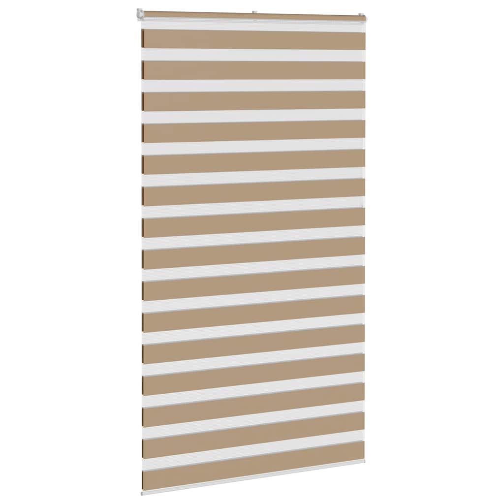 VidaXL Zebrarollo 120x230 cm Stoffbreite 115,9 cm Polyester Sandbraun