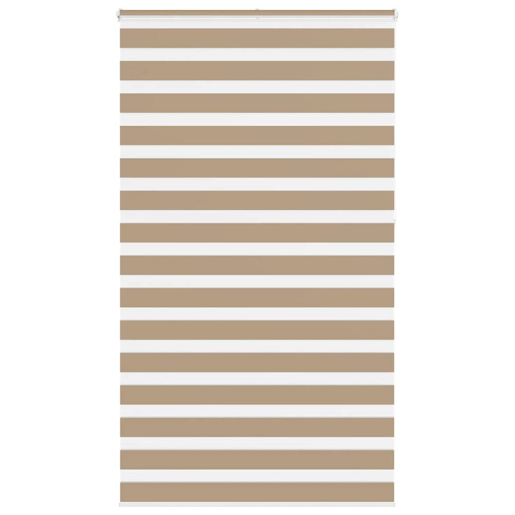 VidaXL Zebrarollo 125x230 cm Stoffbreite 120,9 cm Polyester Sandbraun