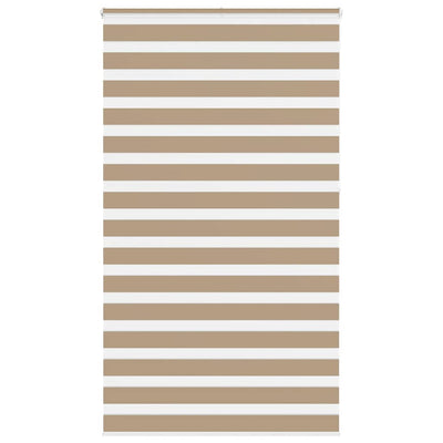 VidaXL Zebrarollo 125x230 cm Stoffbreite 120,9 cm Polyester Sandbraun