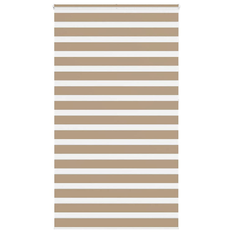 Vidaxl Zebra Blind 130x230 cm Staubbreite 125,9 cm Polyester Sandbraun