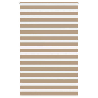 VidaXL Zebrarollo 140x230 cm Stoffbreite 135,9 cm Polyester Sandbraun