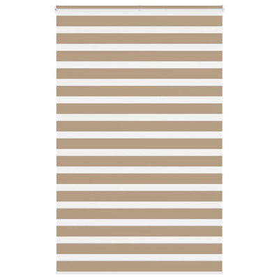 VidaXL Zebrarollo 150x230 cm Stoffbreite 145,9 cm Polyester Sandbraun