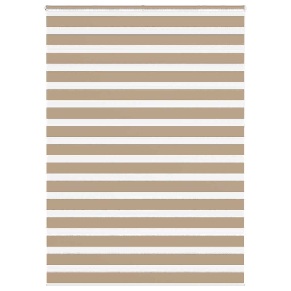 VidaXL Zebrarollo 155x230 cm Stoffbreite 150,9 cm Polyester Sandbraun