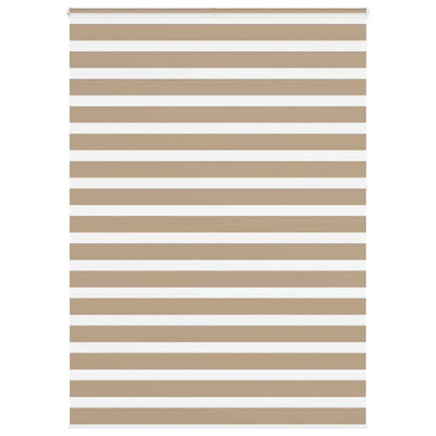 VidaXL Zebrarollo 155x230 cm Stoffbreite 150,9 cm Polyester Sandbraun