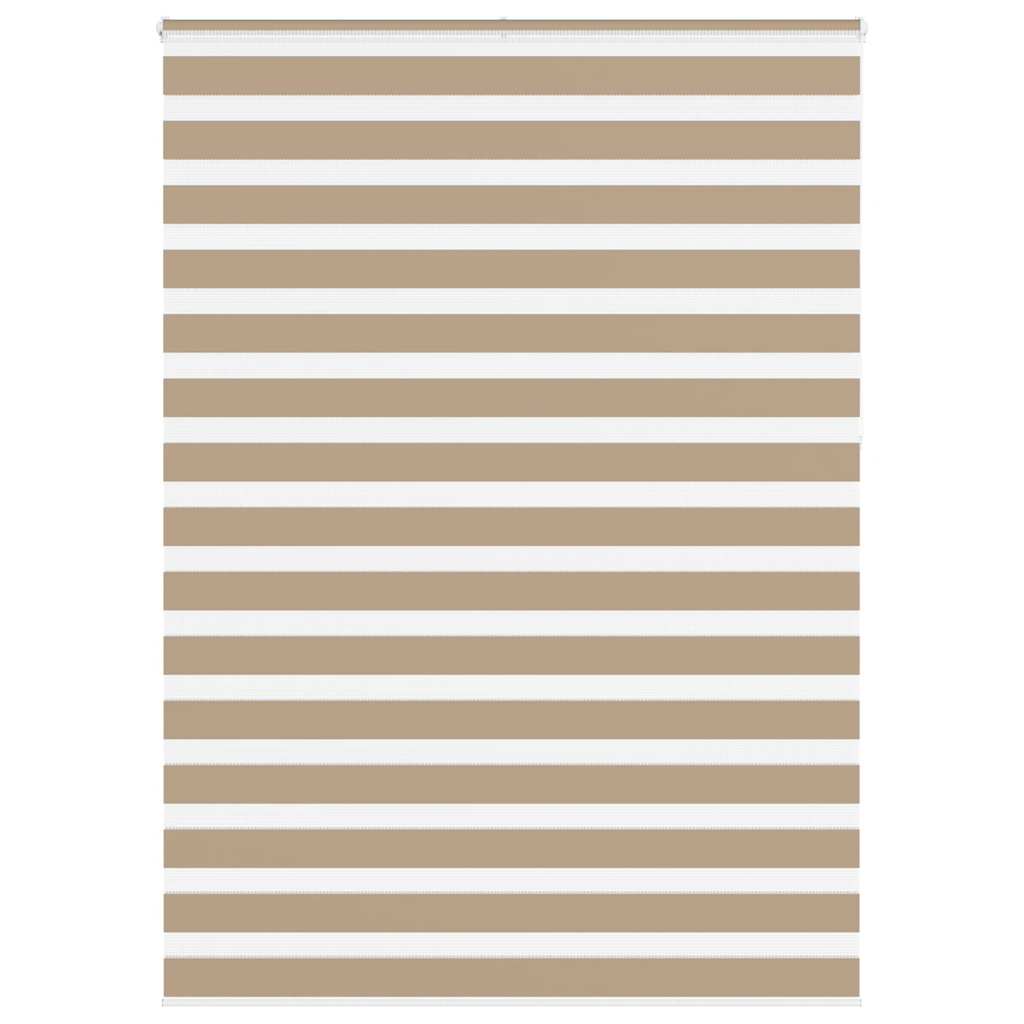 Vidaxl Zebra Blind 160x230 cm Staubbreite 155,9 cm Polyester Sandbraun
