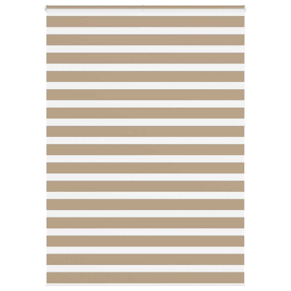 VidaXL Zebrarollo 165x230 cm Stoffbreite 160,9 cm Polyester Sandbraun