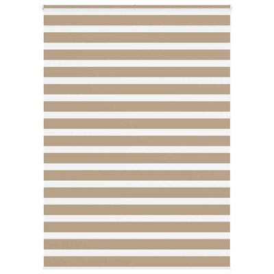 VidaXL Zebrarollo 165x230 cm Stoffbreite 160,9 cm Polyester Sandbraun