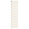 Vidaxl Zebra Roller Blind 45x100 cm Staubbreite 40,9 cm MarbleBige