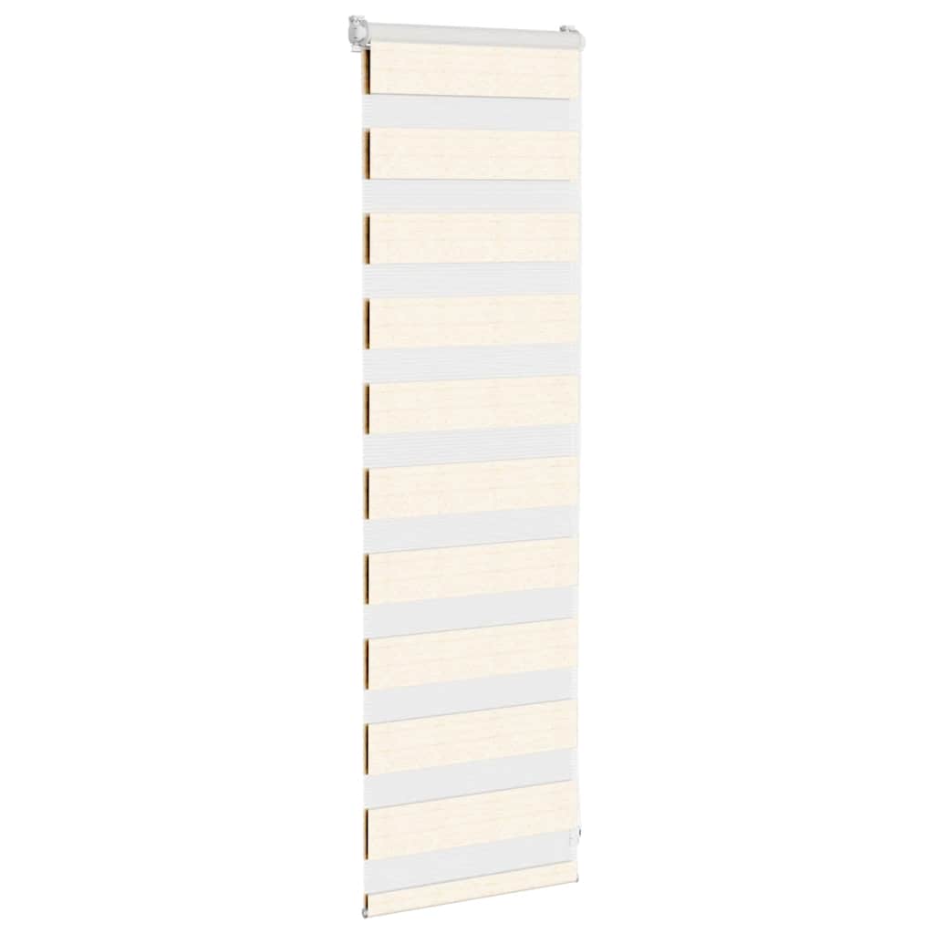 Vidaxl Zebra Roller Blind 50x100 cm Staubbreite 45,9 cm Marmerbeige