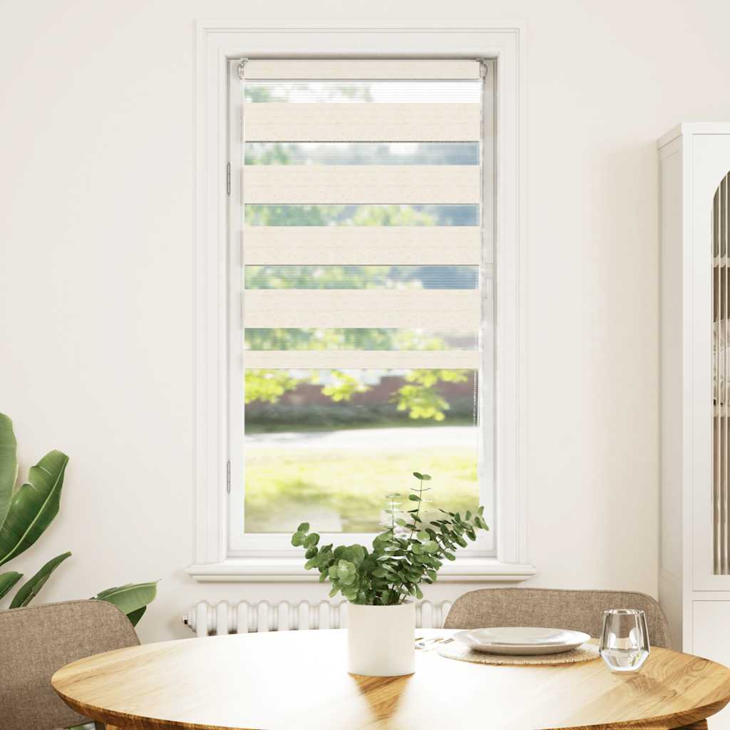 Vidaxl Zebra Roller Blind 55x100 cm Staubbreite 50,9 cm Marmerbeige