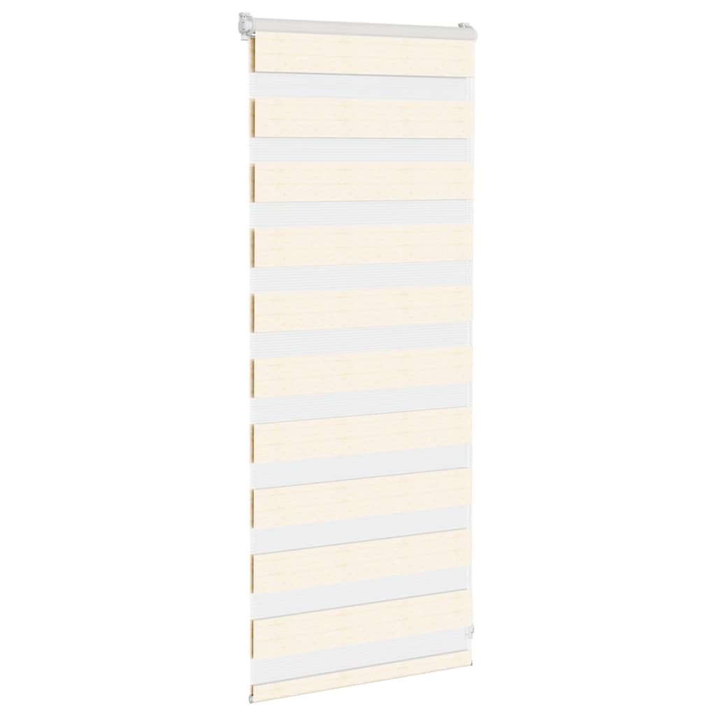 Vidaxl Zebra Roller Blind 55x100 cm Staubbreite 50,9 cm Marmerbeige