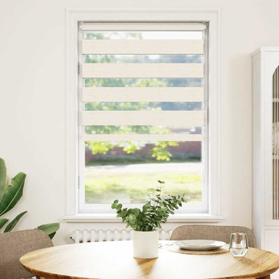Vidaxl Zebra Roller Blind 70x100 cm Staubbreite 65,9 cm Marmerbeige