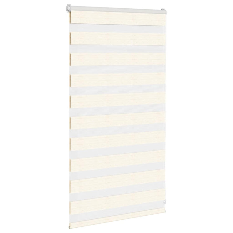 Vidaxl Zebra Roller Blind 85x100 cm Staubbreite 80,9 cm Marmerbeige