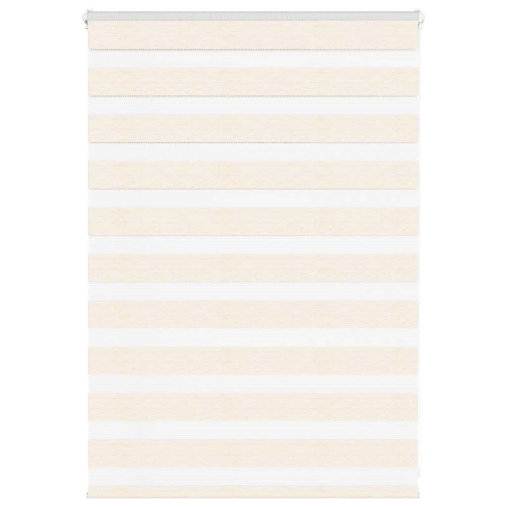 Vidaxl Zebra Roller Blind 110x100 cm Staubbreite 105,9 cm Marmerbeige