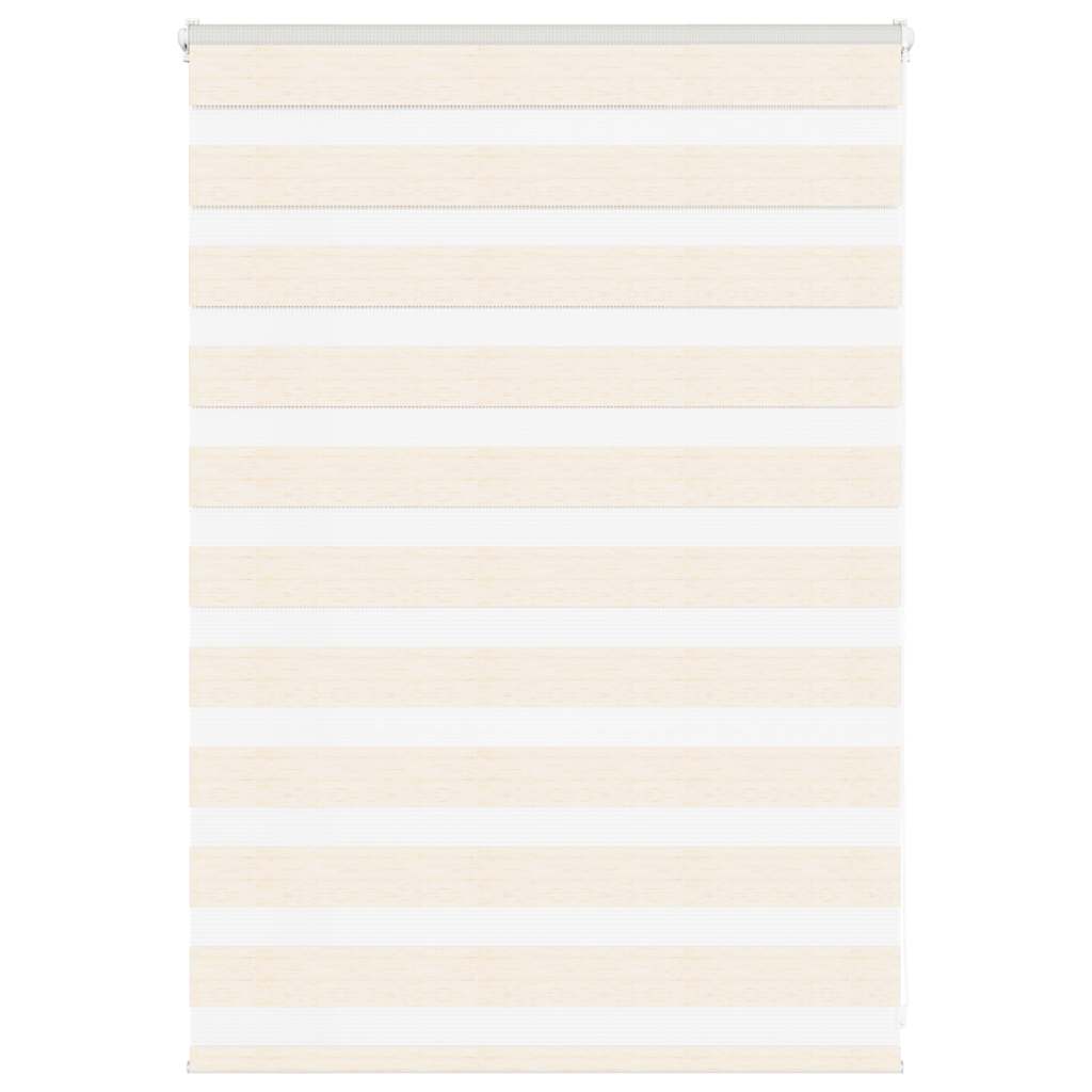 Vidaxl Zebra Roller Blind 115x100 cm Staubbreite 110,9 cm Marmerbeige